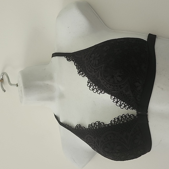 Victoria's Secret Elegant Black Lace Bralette Racerback Size Small - Picture 8 of 12